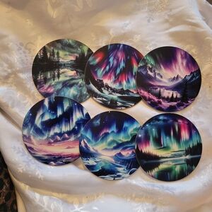 🔮NEW🔮 Aurora Borealis Coaster Set